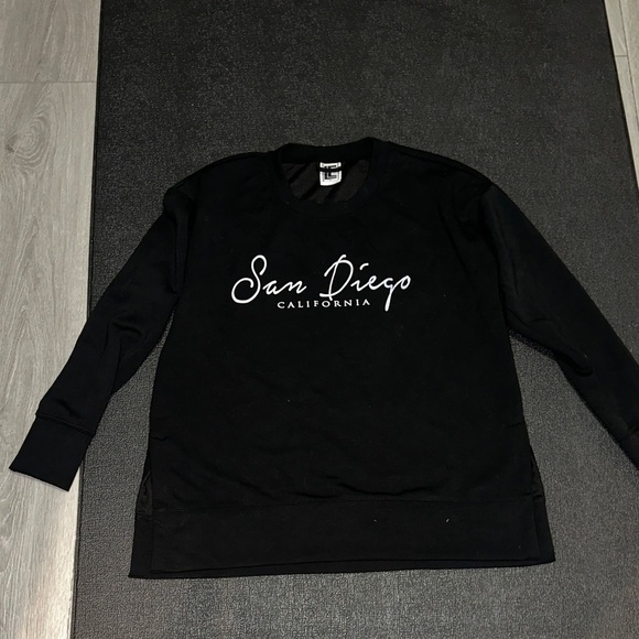 Black San Diego California Sweatshirt size large - Picture 1 of 7